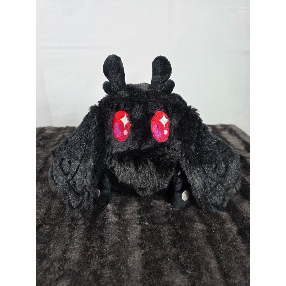 Squishable Mothman Plush Black Cryptid Stuffed Animal Magnetic Wings